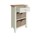 Grantham White 2 Baskets Cabinet by Lavishway | Hallway Cabinets-31045