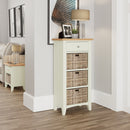 Grantham Oak Top 3 Basket Cabinet Unit by Lavishway | Hallway Cabinets-36871