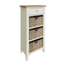Grantham Oak Top 3 Basket Cabinet Unit by Lavishway | Hallway Cabinets-36873