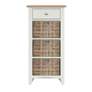 Grantham Oak Top 3 Basket Cabinet Unit by Lavishway | Hallway Cabinets-36872