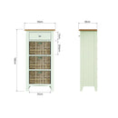 Grantham Oak Top 3 Basket Cabinet Unit by Lavishway | Hallway Cabinets-36878