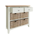 Grantham Oak Top 2 Drawer Cabinet Unit by Lavishway | Hallway Cabinets-37033