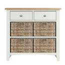 Grantham Oak Top 2 Drawer Cabinet Unit by Lavishway | Hallway Cabinets-37032