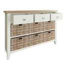 Grantham White 6 Basket Cabinet by Lavishway | Hallway Cabinets-31062