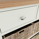 Grantham White 6 Basket Cabinet by Lavishway | Hallway Cabinets-31065