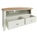 Grantham Oak top 2 Drawers Corner TV Unit by Lavishway | TV Units Cabinets-31073