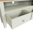 Grantham Oak top 2 Drawers Corner TV Unit by Lavishway | TV Units Cabinets-31075