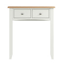 Grantham Oak & White 2 Drawers Dressing Table by Lavishway | Dressing Tables-37134