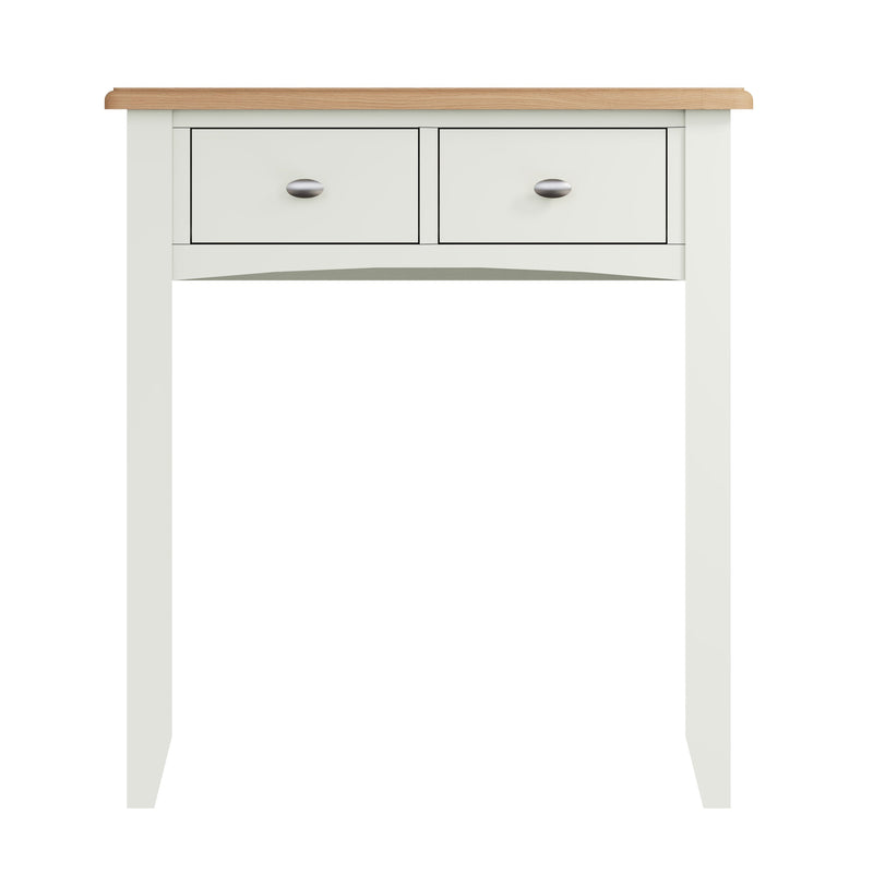 Grantham Oak & White 2 Drawers Dressing Table by Lavishway | Dressing Tables-37134
