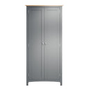 Grantham Oak Top Full Hanging Wardrobe by Lavishway | Wardrobe-37003