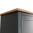 Grantham Oak Top Full Hanging Wardrobe by Lavishway | Wardrobe-37006