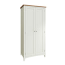 Grantham White 2 Doors Full Hanging Wardrobe by Lavishway | Wardrobe-31450