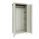 Grantham White 2 Doors Full Hanging Wardrobe by Lavishway | Wardrobe-31449
