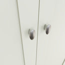 Grantham White 2 Doors Full Hanging Wardrobe by Lavishway | Wardrobe-31453