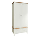 Grantham Oak Top 2 Door 1 Drawer Wardrobe by Lavishway | Wardrobe-37114
