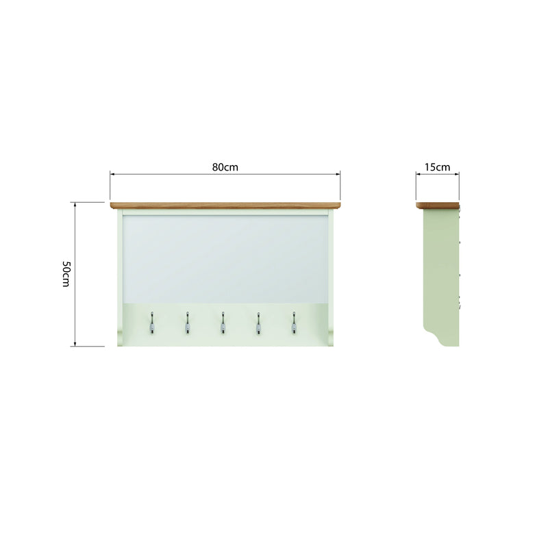 Grantham White Painted Hall Bench Top by Lavishway | Hall Trees-33683