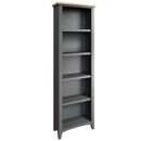 Grantham Oak Top Large Narrow Bookcase by Lavishway | Book Shelves and Cabinets-33957