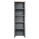 Grantham Oak Top Large Narrow Bookcase by Lavishway | Book Shelves and Cabinets-33958
