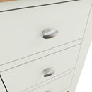 Grantham White 3 Drawers Bedside Cabinet by Lavishway | Bedside Tables-31110
