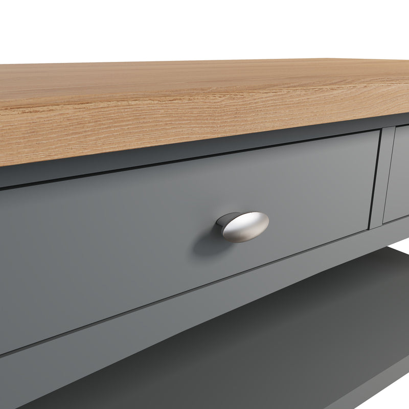 Grantham Oak Top Large Coffee Table by Lavishway | Coffee Tables-33991