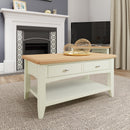 Grantham White Painted Coffee Table by Lavishway | Hallway Console Table-31118