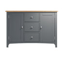 Grantham Oak Top 3 Drawers Large Sideboard by Lavishway | Sideboards-32653