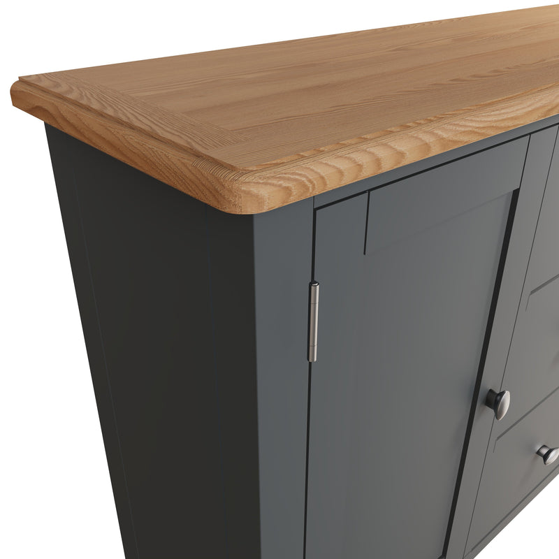 Grantham Oak Top 3 Drawers Large Sideboard by Lavishway | Sideboards-32658