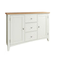 Grantham White 2 Doors 3 Drawers Sideboard by Lavishway | Sideboards-31133