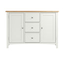 Grantham White 2 Doors 3 Drawers Sideboard by Lavishway | Sideboards-31134