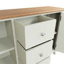 Grantham White 2 Doors 3 Drawers Sideboard by Lavishway | Sideboards-31139