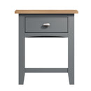 Grantham Oak Top 1 Drawer Lamp Table by Lavishway | Side Tables-36762