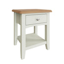 Grantham Solid Pine Wood 1 Drawer Lamp Table by Lavishway | Recommended-37067