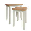 Grantham Oak Top Nest of 2 Tables by Lavishway | Nest of Tables-31474