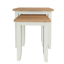 Grantham Oak Top Nest of 2 Tables by Lavishway | Nest of Tables-31476