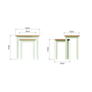 Grantham Oak Top Nest of 2 Tables by Lavishway | Nest of Tables-31479