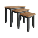 Grantham Oak Top Nest of 3 Table by Lavishway | Nest of Tables-36690