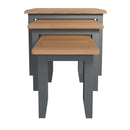 Grantham Oak Top Nest of 3 Table by Lavishway | Nest of Tables-36692