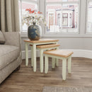 Grantham White Painted Nest Of 3 Tables by Lavishway | Nest of Tables-31146