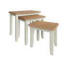 Grantham White Painted Nest Of 3 Tables by Lavishway | Nest of Tables-31148