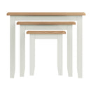 Grantham White Painted Nest Of 3 Tables by Lavishway | Nest of Tables-31149
