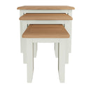 Grantham White Painted Nest Of 3 Tables by Lavishway | Nest of Tables-31150