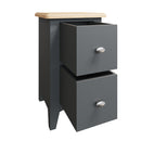 Grantham Solid Pine 2 Drawer Bedside Cabinet by Lavishway | Bedside Tables-36864