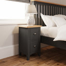 Grantham Solid Pine 2 Drawer Bedside Cabinet by Lavishway | Bedside Tables-36861