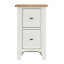 Grantham Oak Top 2 Drawer Bedside Cabinet by Lavishway | Bedside Tables-37154