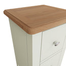 Grantham Oak Top 2 Drawer Bedside Cabinet by Lavishway | Bedside Tables-37157