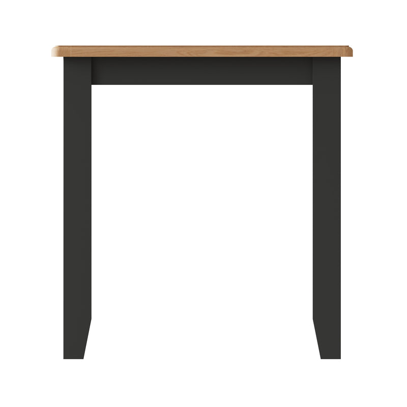 Grantham Oak Top Square Dining Table In Grey by Lavishway | Dining Tables-36935