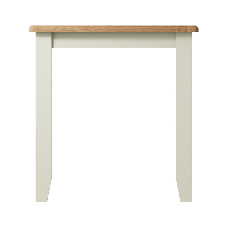 Grantham Oak Top Square Dining Table In White by Lavishway | Dining Tables-37098