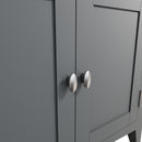 Grantham Oak Top 2 Doors Sideboard in Grey by Lavishway | Sideboards-36839