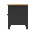 Grantham 1 Door Oak Top Wooden Grey TV Unit by Lavishway | TV Units Cabinets-36754