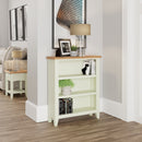 Grantham White Painted Wide Bookcase by Lavishway | Book Shelves and Cabinets-31174